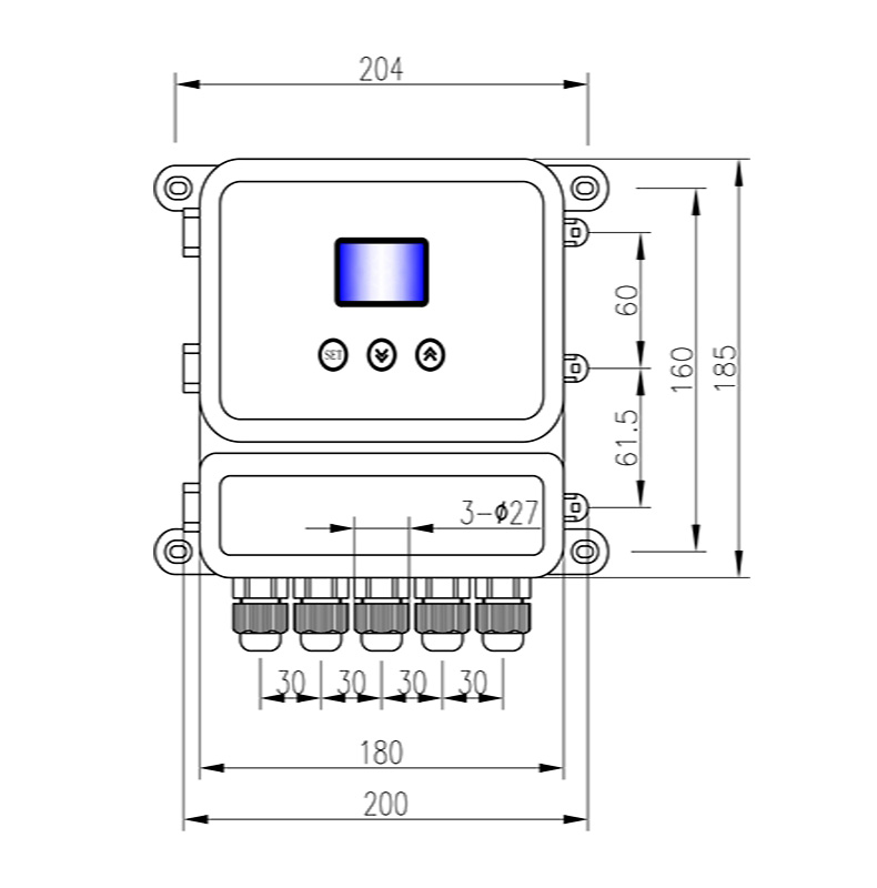 米科MIK-JFC超声波泥水界面仪产品尺寸