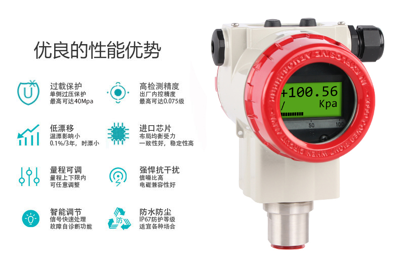 米科MIK-P3000高精度单晶硅压力变送器性能优势