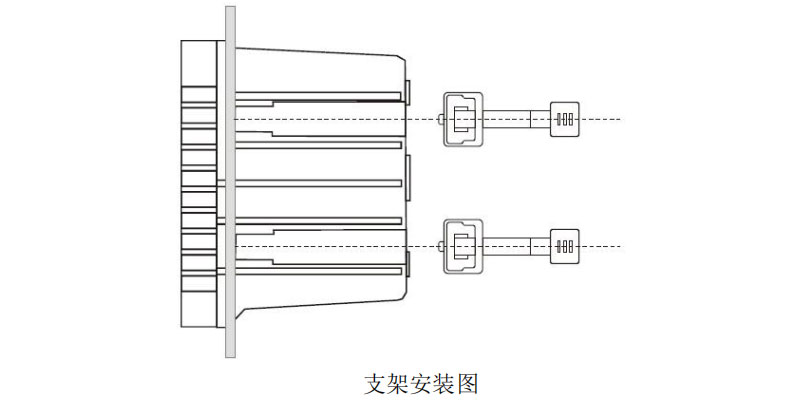 米科MIK-EC8.0在线电导率测试仪支架安装图