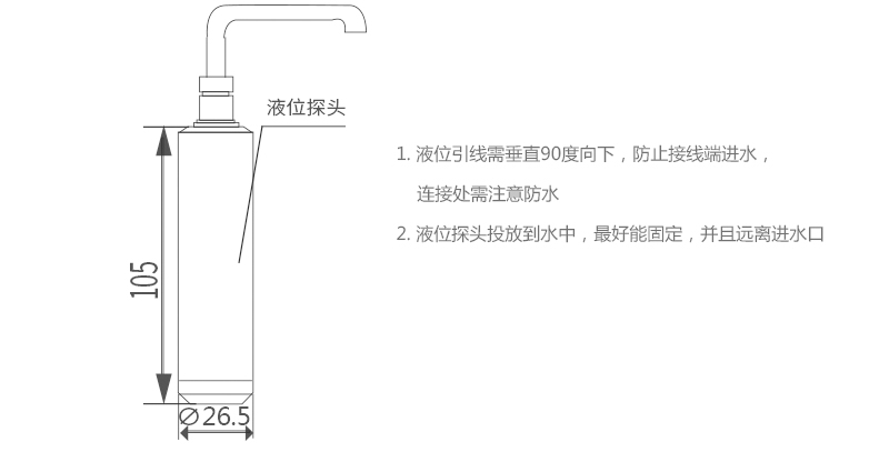 米科MIK-P260投入式液位变送器安装