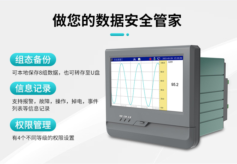 米科MIK-R8000A无纸记录仪做您的数据安全关键